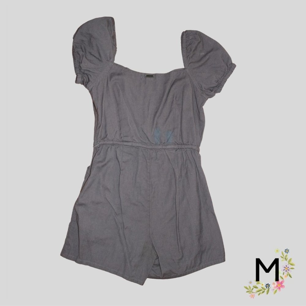 Billabong, Gray, Square Neck Romper